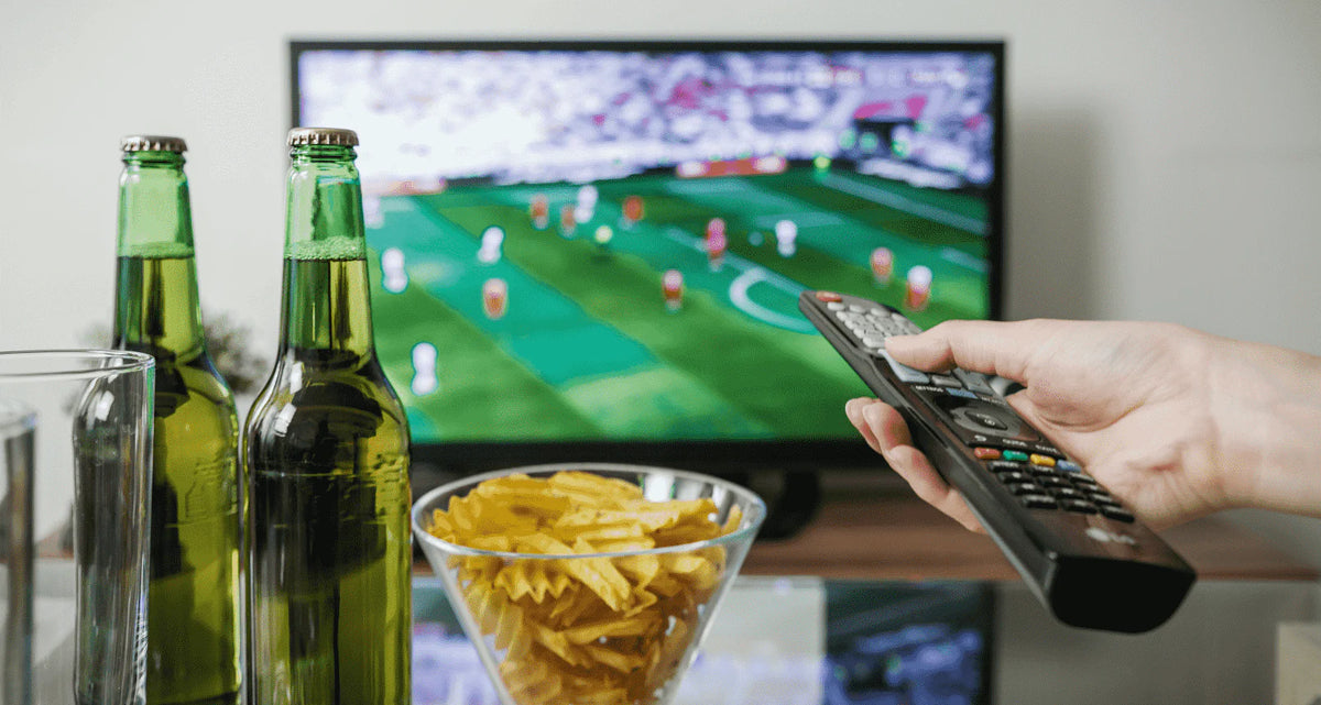 TV aufstellen beim Grillparty