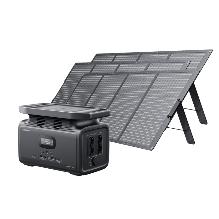 Growatt Infinity 1500 tragbare Powerstation mit 600W Solarpanel