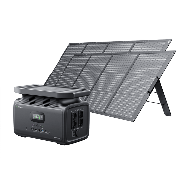 Growatt Infinity 1500 tragbare Powerstation mit 400W Solarpanel