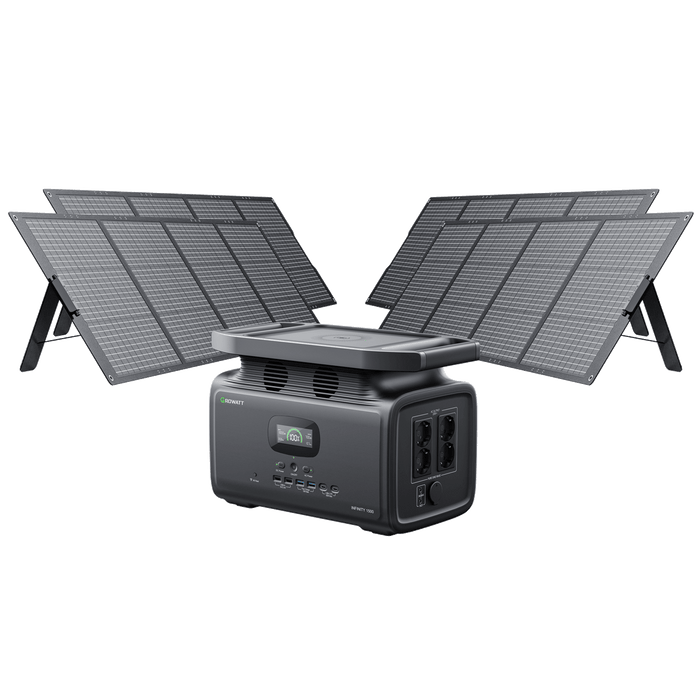 Growatt Infinity 1500 tragbare Powerstation mit 800W Solarpanel